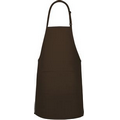 F8 Designer Brown 2 Pocket Apron W/ Slider Neck Adjustment